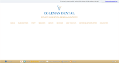 Desktop Screenshot of colemanimplant.com