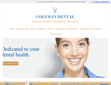 Tablet Screenshot of colemanimplant.com